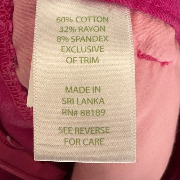 Women's Lilly Pulitzer Sloane Shorts 5" Side Zip Pink Womens Size 4 Excellent - Picture 6 of 7